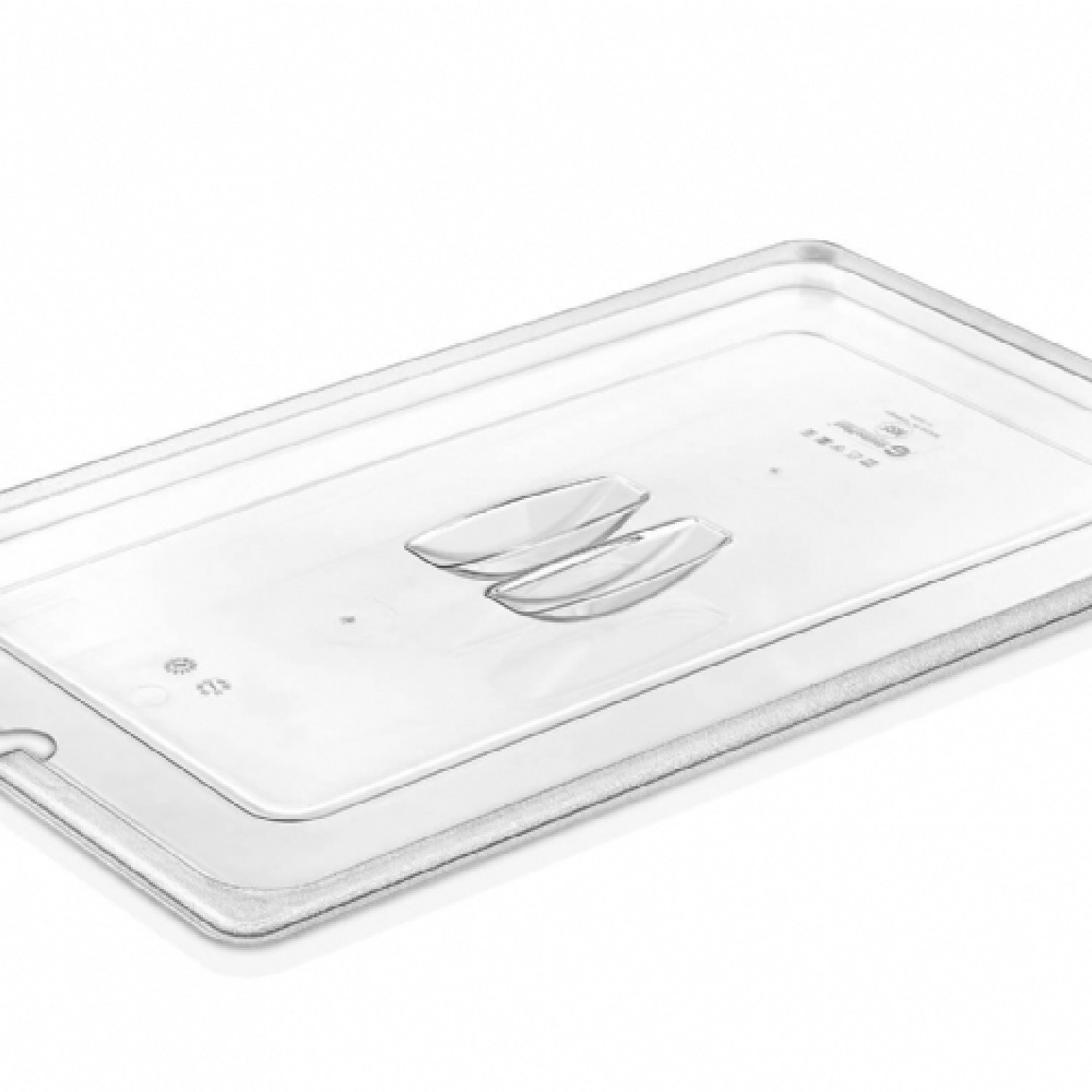 GN 1/1 Notched Lids For Gn Pc Container - GNPL-11N - Clear VADV