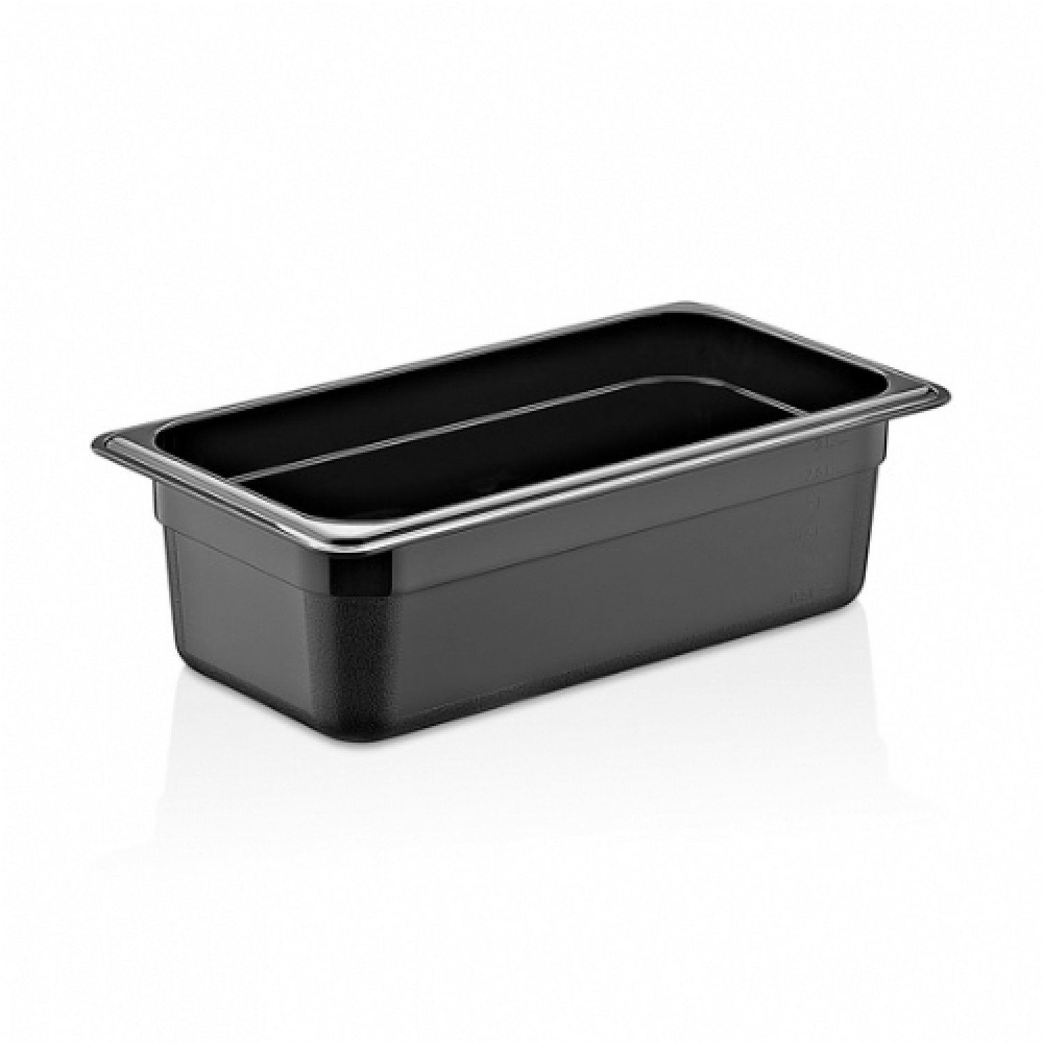 GN PP CONTAINER 65 mm 0,50 Lt - 17 Oz - GNPP-1965 - Black Y3NL