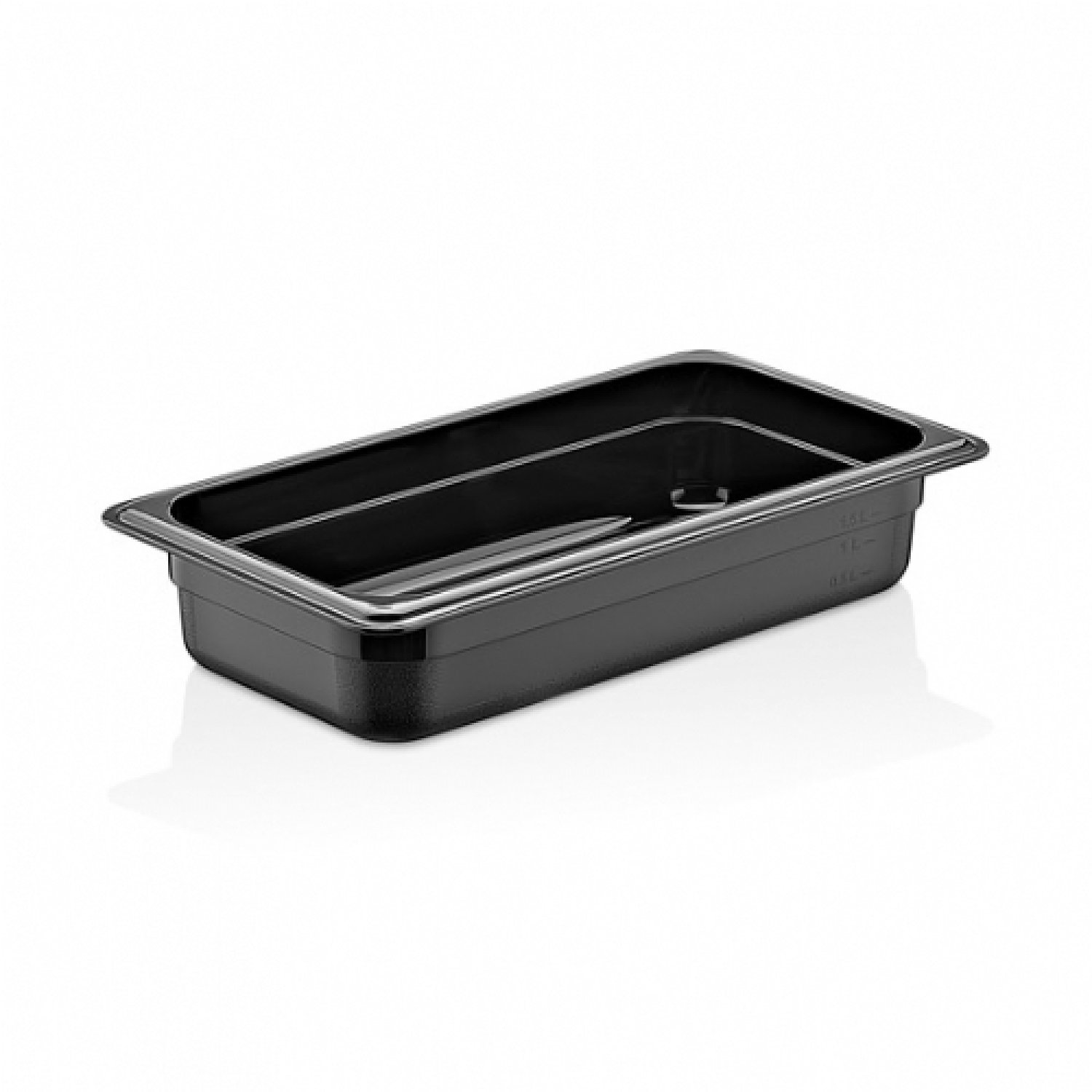 GN PP CONTAINERS 65 mm 3 Lt - 101 Oz - GNPP-1265 - Black 3GAU