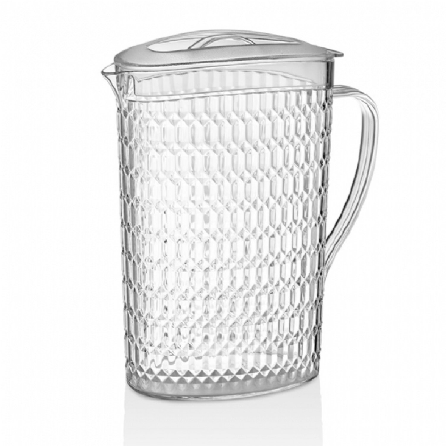 PC Diamond Pitchers With Lid 2.2 lt / 74,39 Oz - GSRH-01 - Clear YXKU