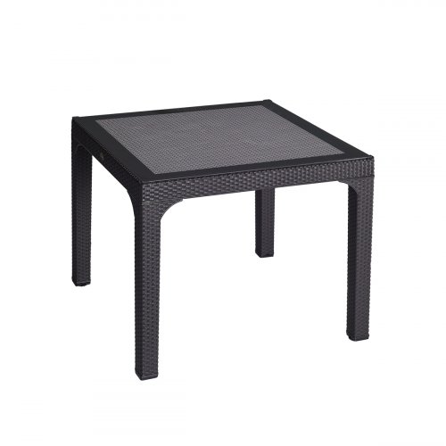 HM-710 TABLE RATTAN 90 X 90 - Dark Brown