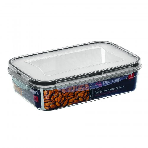 LC-200 FRESH BOX RECTANGLE DIVIDED (0,4 LT.) - Transparent