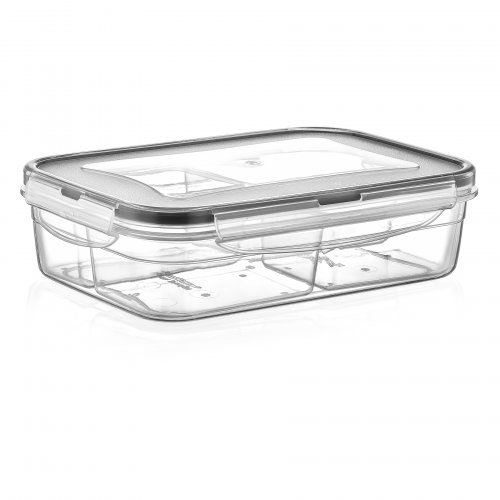 LC-520 FRESH BOX WITH 4 X REOMOVALE COMPARTMENT (0,25 LT. + 0,25 LT. + 0,25 LT. + 0,25 LT.) - Transparent