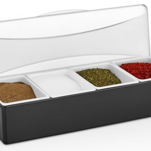 Garnish Tray With Lid - GSE-04 - Black