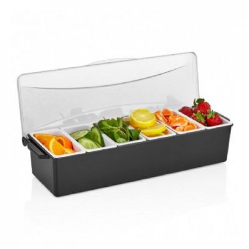 Garnish Tray With Lid - GSE-06 - Black