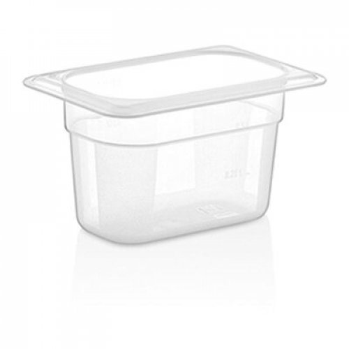 GN PC CONTAINERS 100 mm 0,75 Lt - 25 Oz - GNP-19100 - Black PXLU