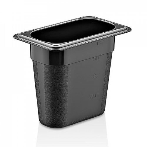 GN PC CONTAINERS 150 mm 1 Lt - 33 Oz - GNP-19150 - Black