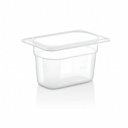 GN PP CONTAINER 100 mm 0,75 Lt - 25 Oz - GNPP-19100 - Black KCCH