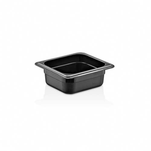GN PP CONTAINER 65 mm 0,75 Lt - 25 Oz - GNPP-1665 - Black